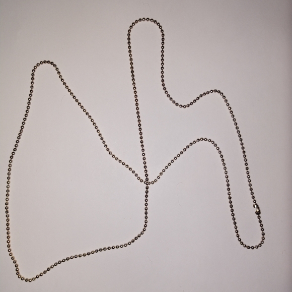 Set of 5 ball chain necklaces, gold color,  new never used. - Picture 11 of 11